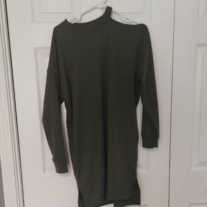 Elegant Olive Green Women's Dress